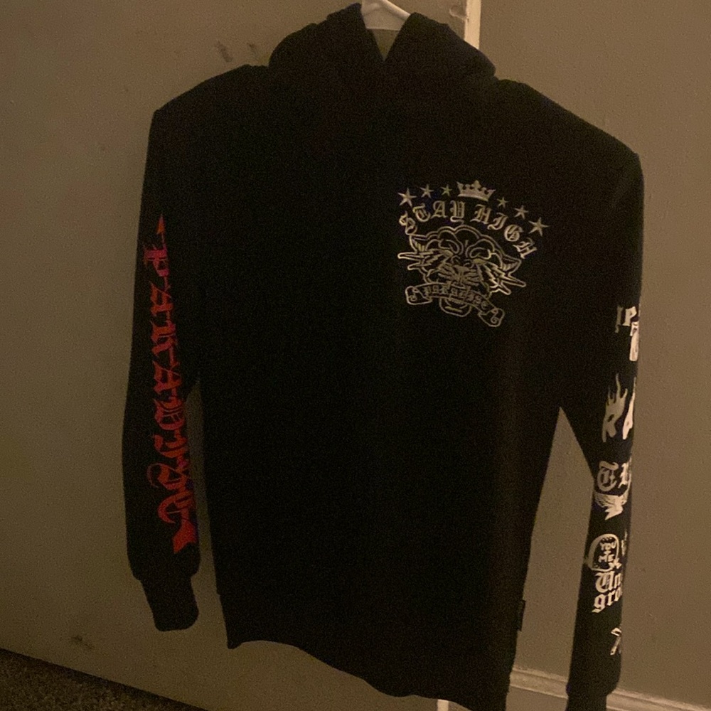 Selling red and white hoodie new no tags hasn’t been worn just opened